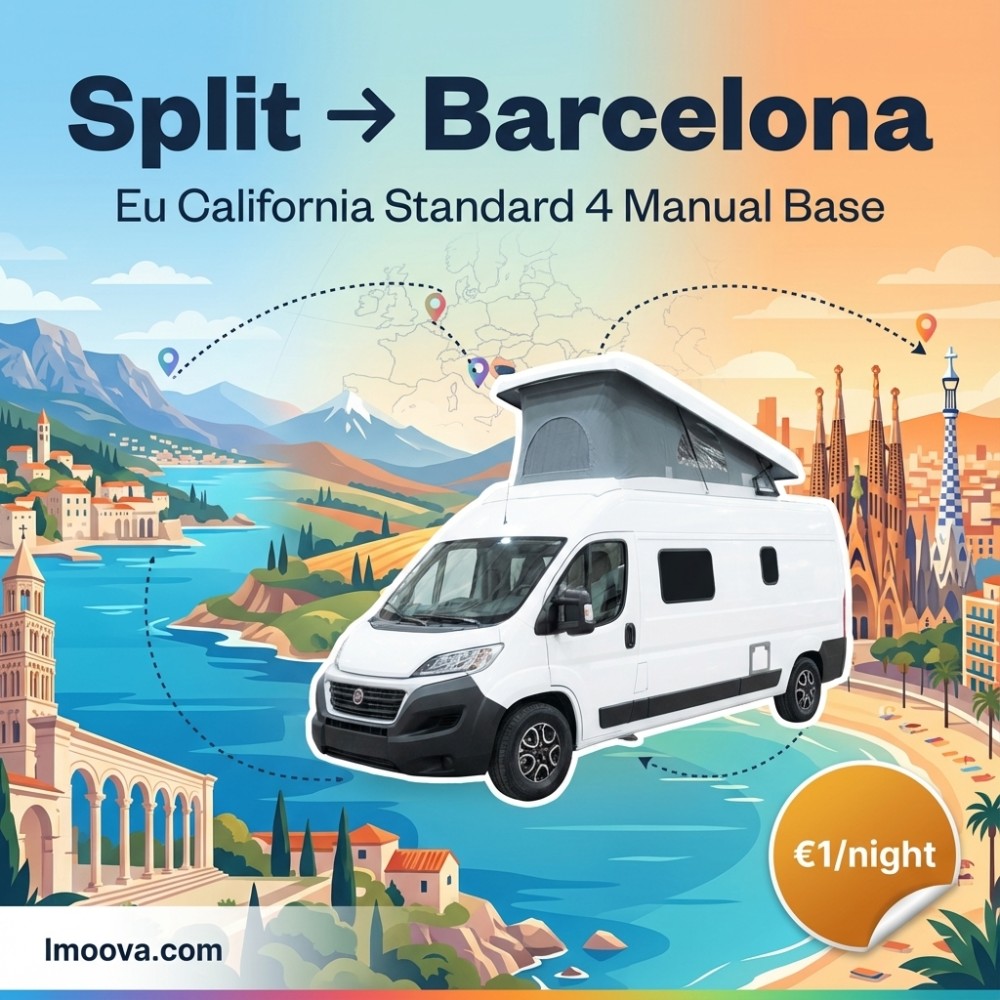 Eu California Standard 4 Manual Base available for relocation from Split to Barcelona