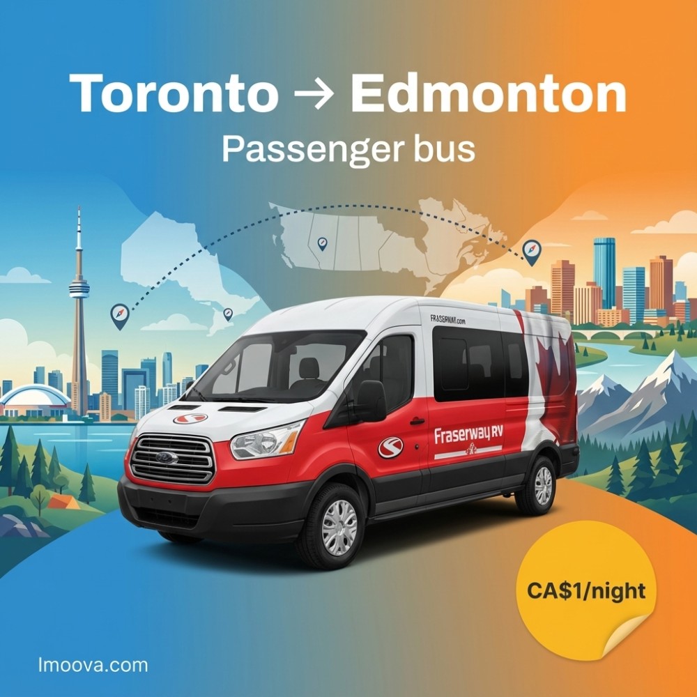 Passenger bus available for relocation from Toronto to Edmonton
