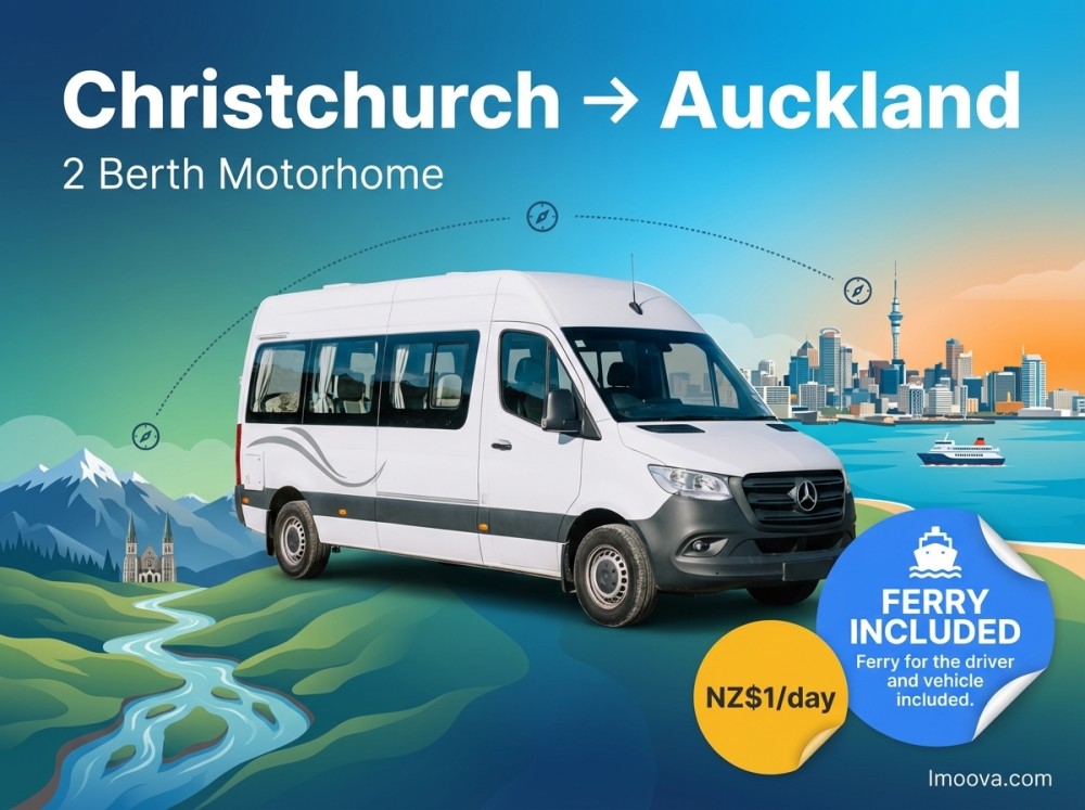 2 Berth Motorhome available for relocation from Christchurch to Auckland