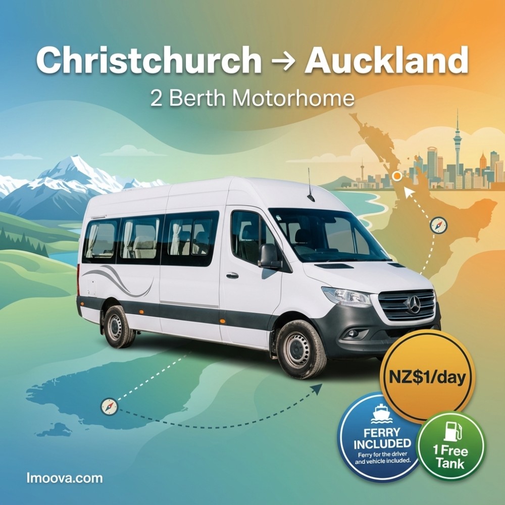 2 Berth Motorhome available for relocation from Christchurch to Auckland