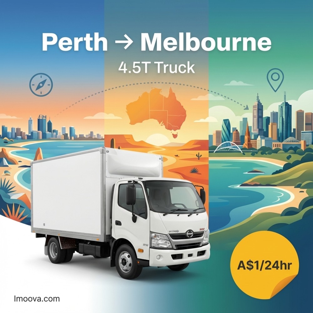 4.5T Truck available for relocation from Perth to Melbourne