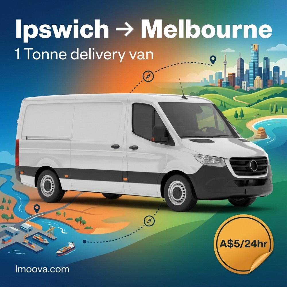 1 Tonne delivery van available for relocation from Ipswich to Melbourne
