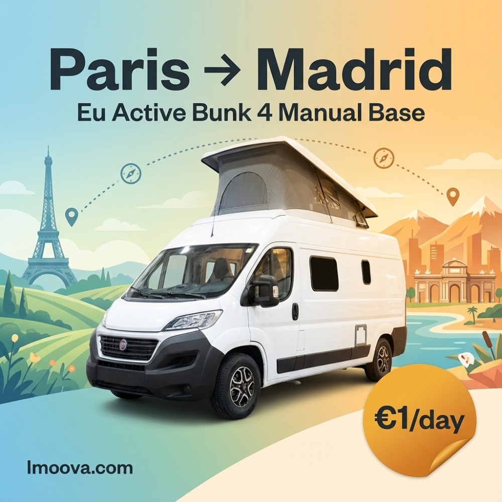 Eu Active Bunk 4 Manual Base available for relocation from Paris to Madrid
