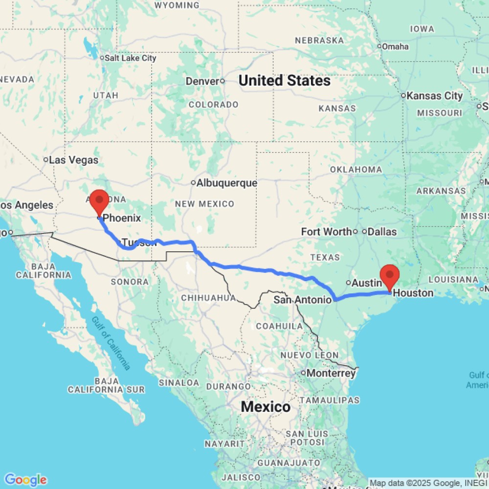 Trip between Houston and Phoenix