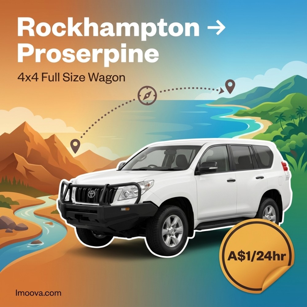 4x4 Full Size Wagon available for relocation from Rockhampton to Proserpine