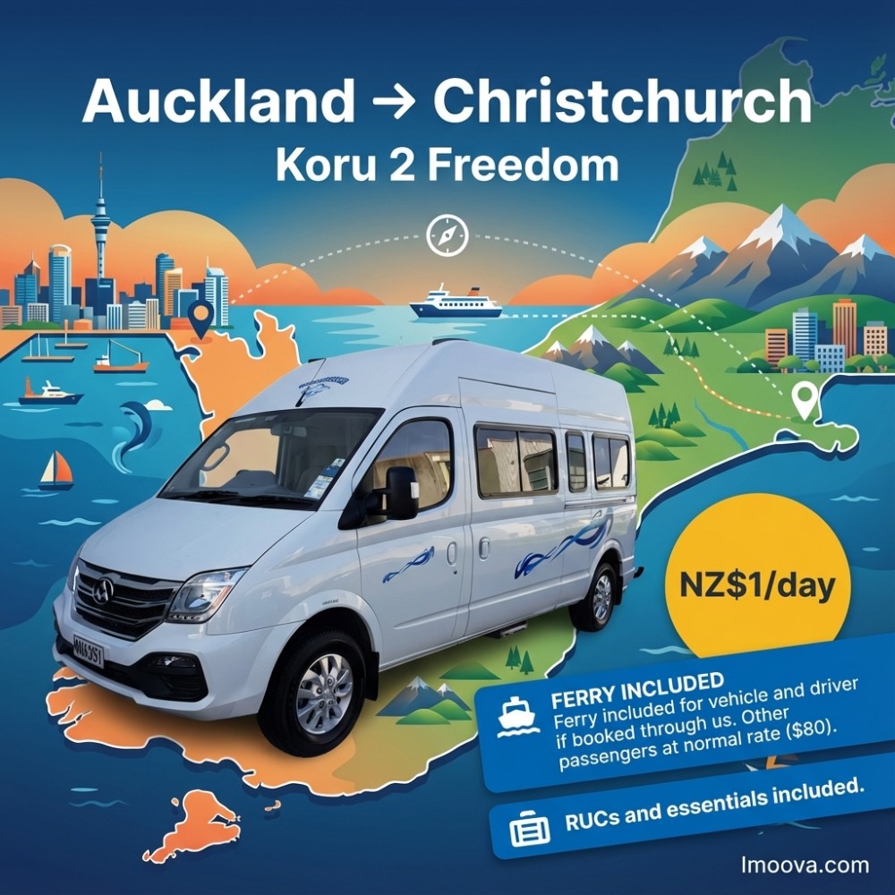 Auckland to Christchurch