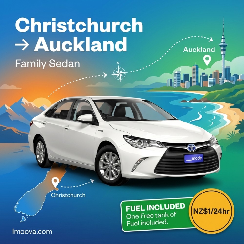 Family Sedan available for relocation from Christchurch to Auckland