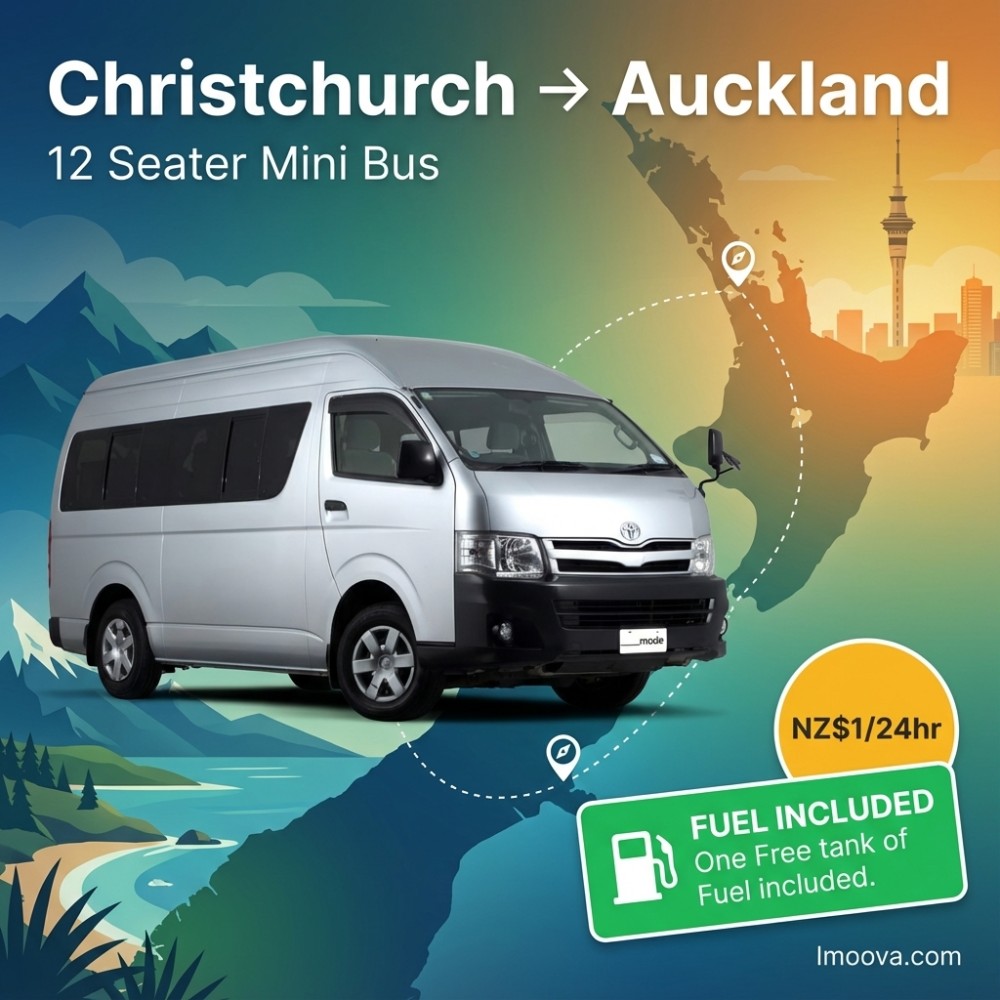 12 Seater Mini Bus available for relocation from Christchurch to Auckland