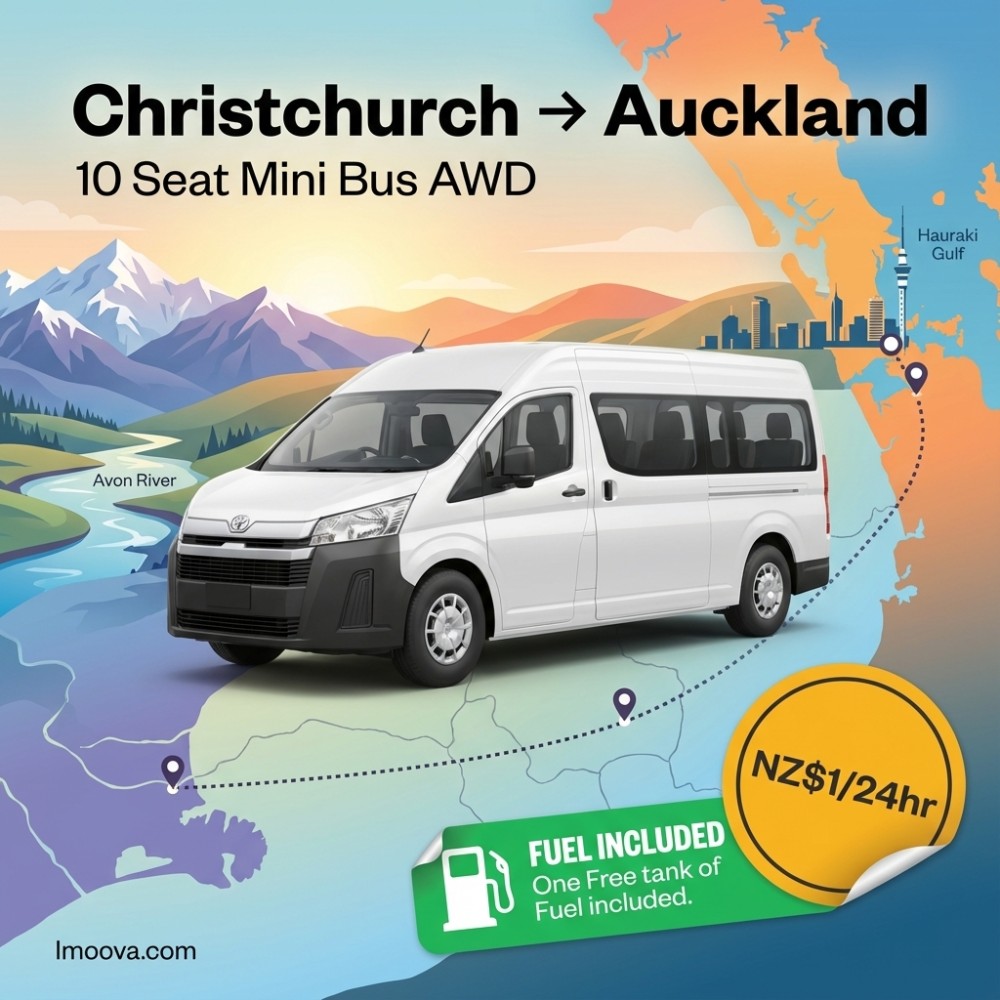 10 Seat Mini Bus AWD available for relocation from Christchurch to Auckland