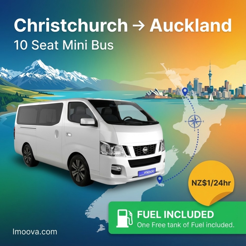10 Seat Mini Bus available for relocation from Christchurch to Auckland