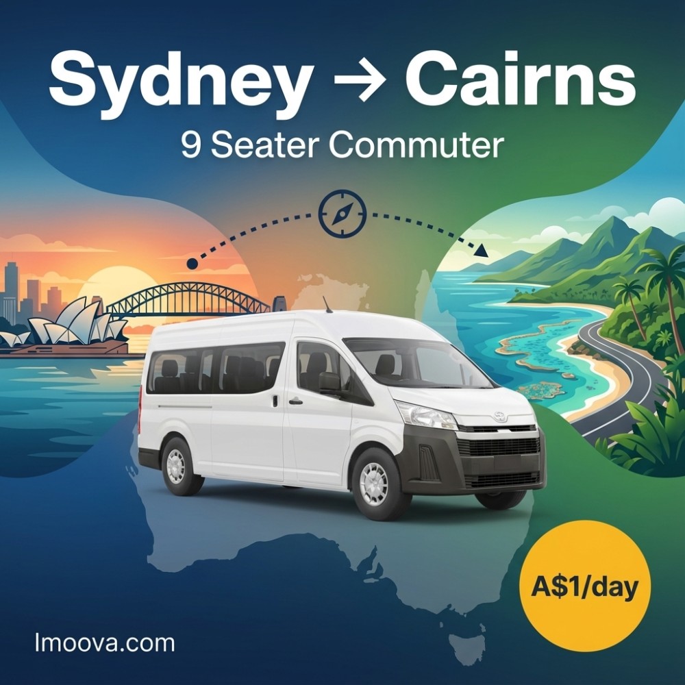 9 Seater Commuter available for relocation from Sydney to Cairns