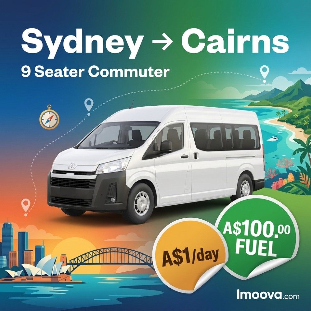 9 Seater Commuter available for relocation from Sydney to Cairns