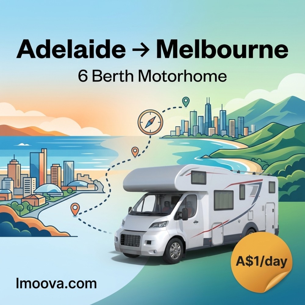 6 Berth Motorhome available for relocation from Adelaide to Melbourne