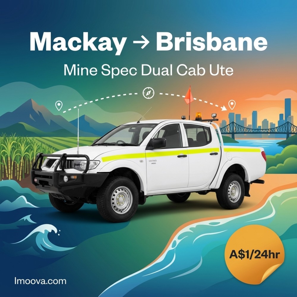 Mine Spec Dual Cab Ute available for relocation from Mackay to Brisbane