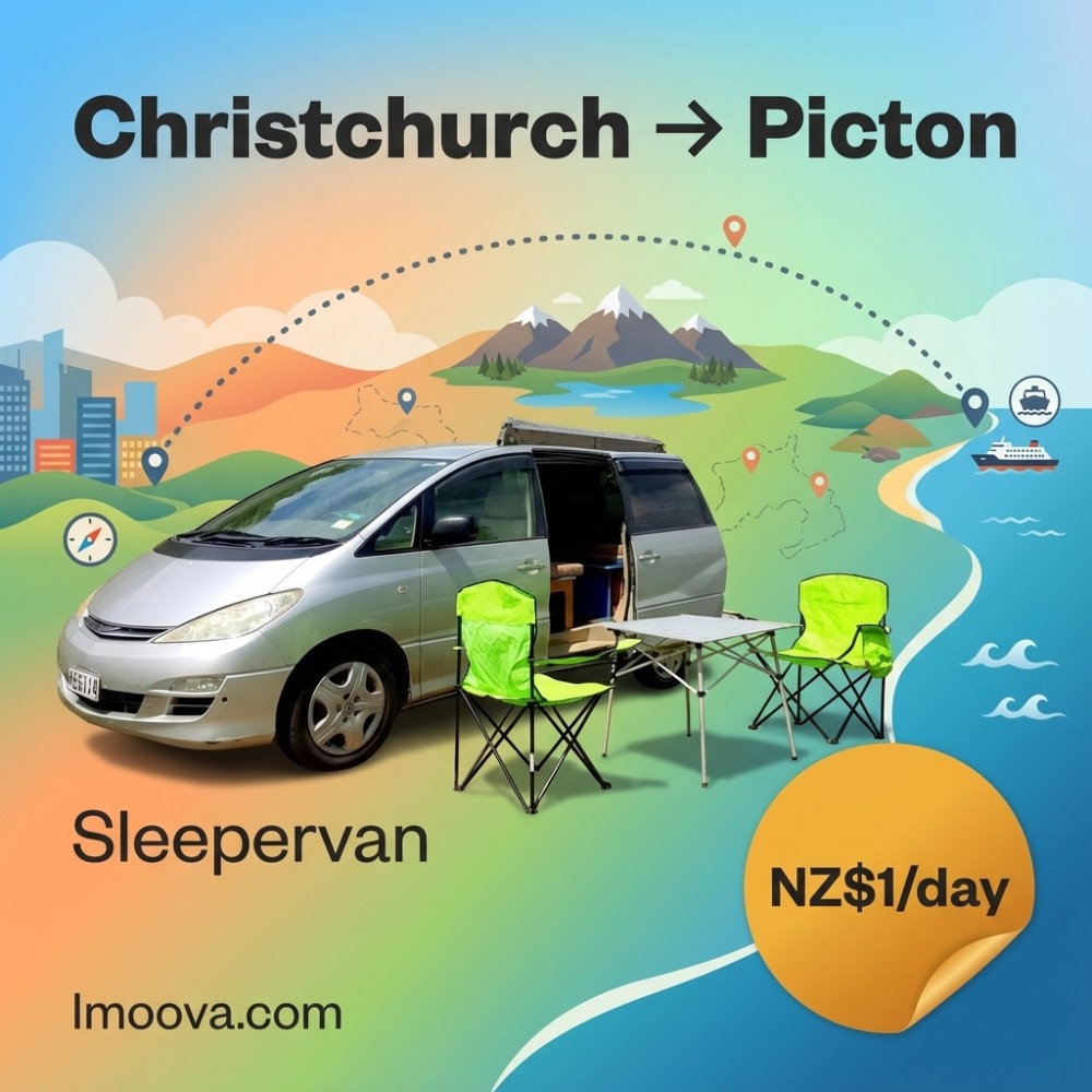 Sleepervan available for relocation from Christchurch to Picton