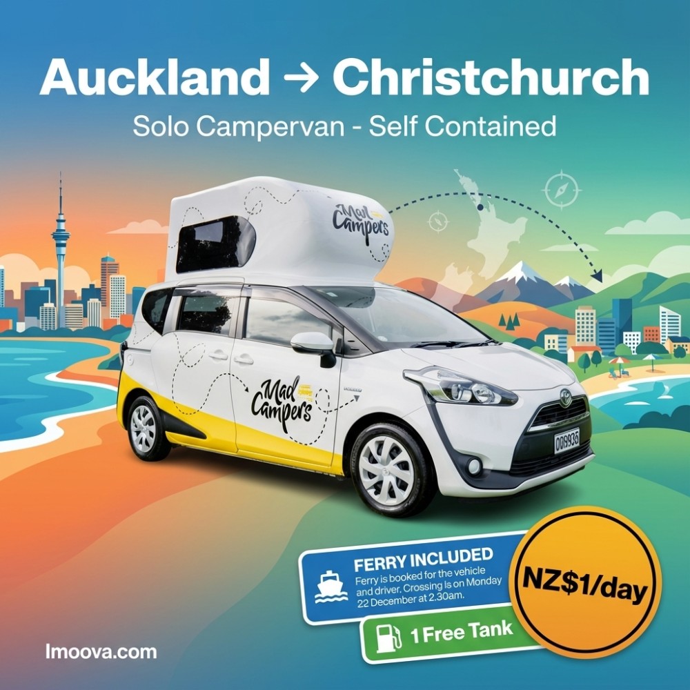 Auckland to Christchurch