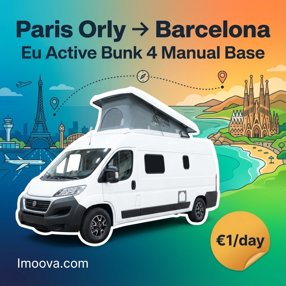Eu Active Bunk 4 Manual Base available for relocation from Paris Orly to Barcelona