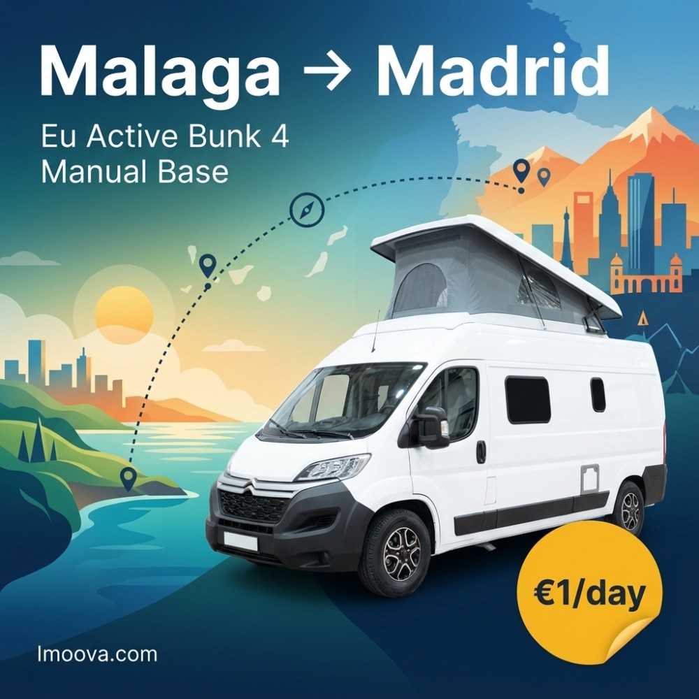 Eu Active Bunk 4 Manual Base available for relocation from Malaga to Madrid