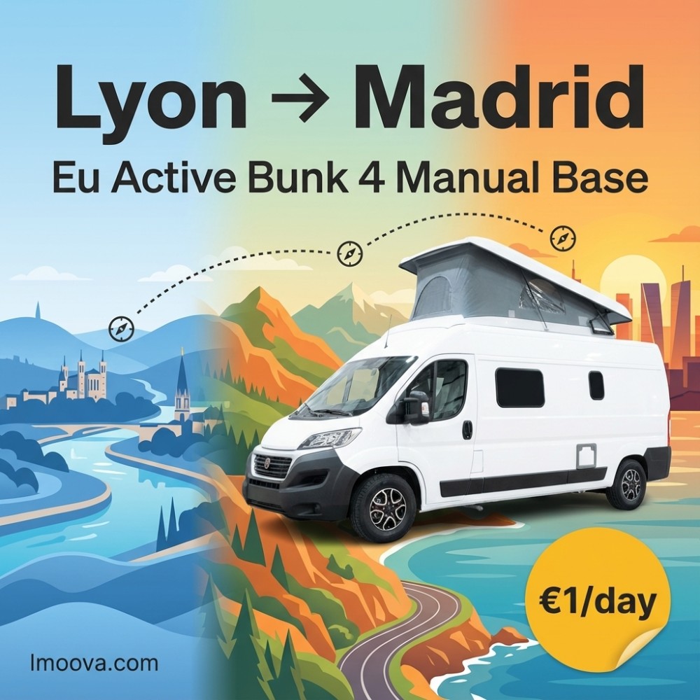 Eu Active Bunk 4 Manual Base available for relocation from Lyon to Madrid