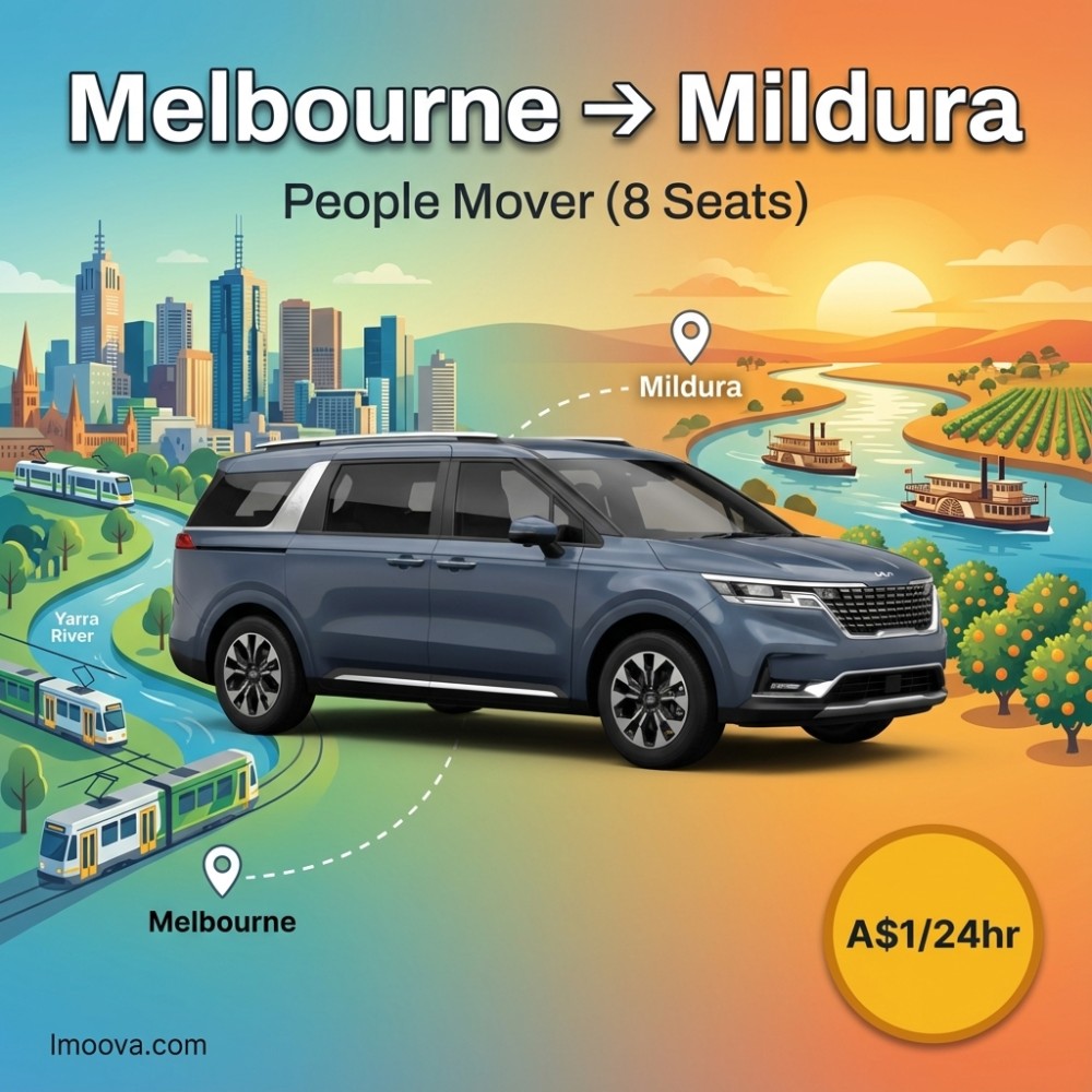 People Mover (8 Seats) available for relocation from Melbourne to Mildura
