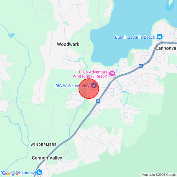 map of delivery location