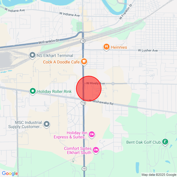 map of departure location