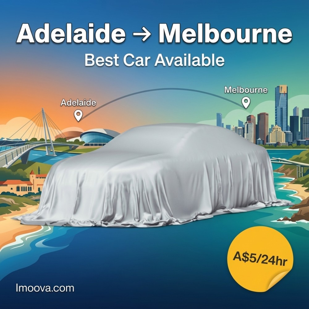 Best Car Available available for relocation from Adelaide to Melbourne