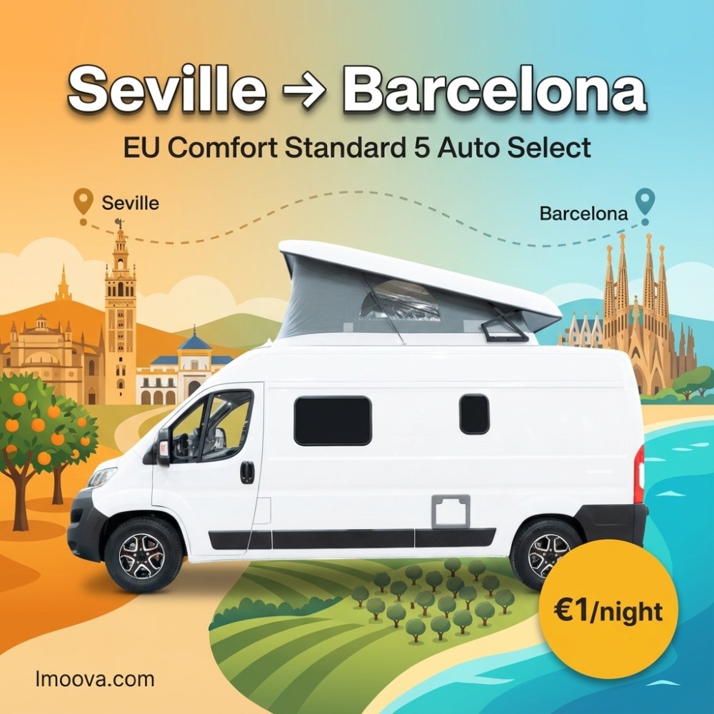 EU Comfort Standard 5 Auto Select available for relocation from Seville to Barcelona