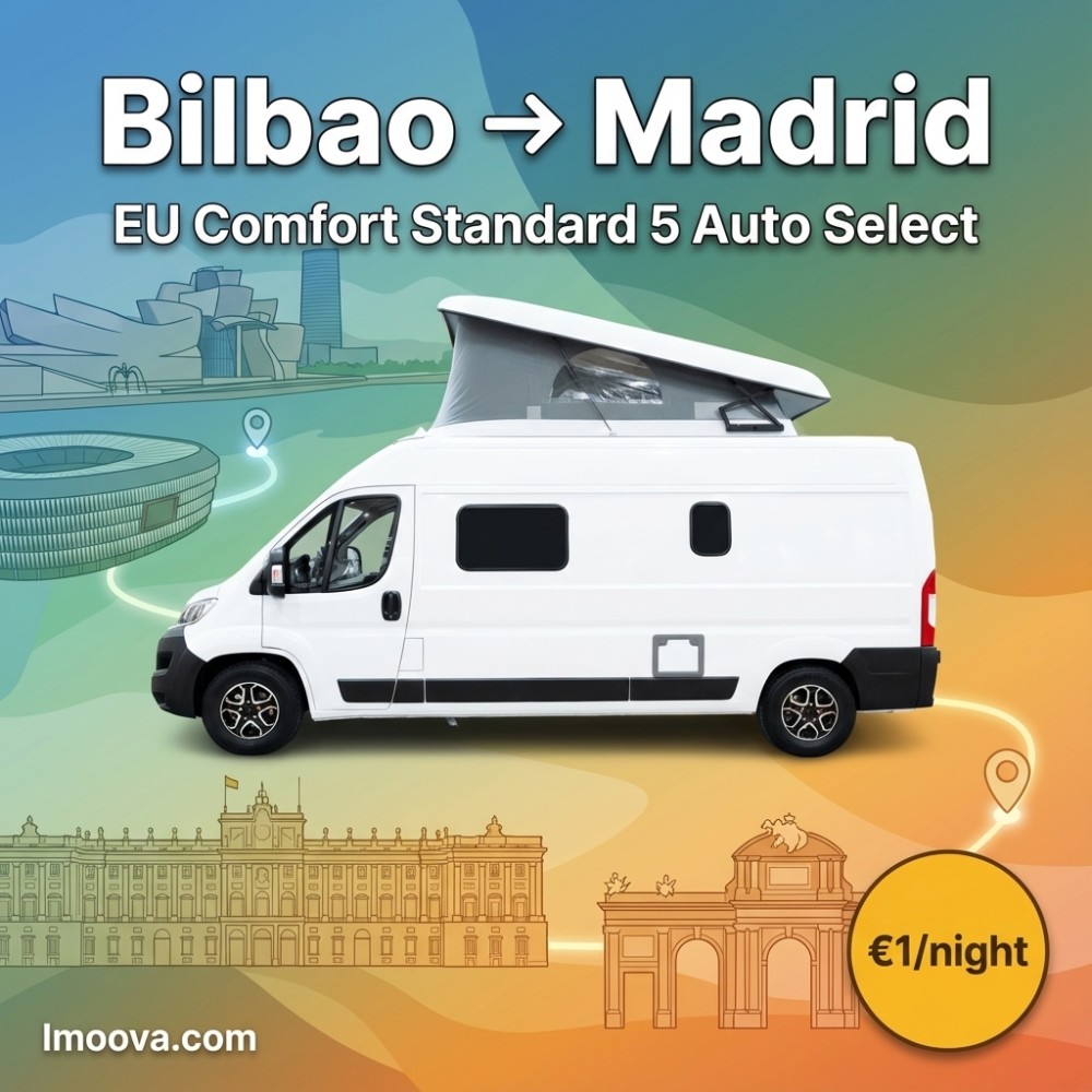 EU Comfort Standard 5 Auto Select available for relocation from Bilbao to Madrid