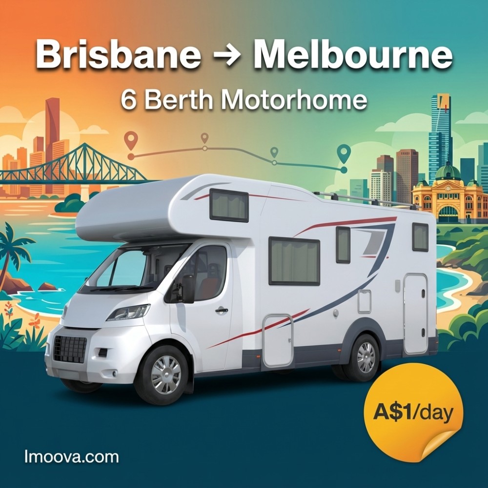 6 Berth Motorhome available for relocation from Brisbane to Melbourne