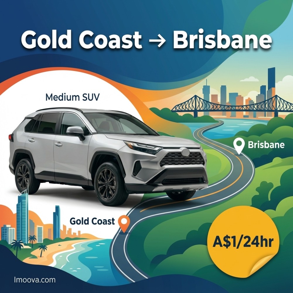 Medium SUV available for relocation from Gold Coast to Brisbane