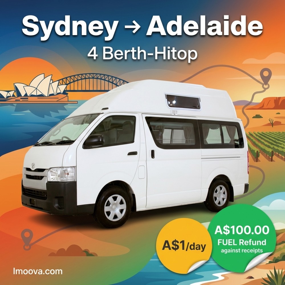 4 Berth-Hitop available for relocation from Sydney to Adelaide