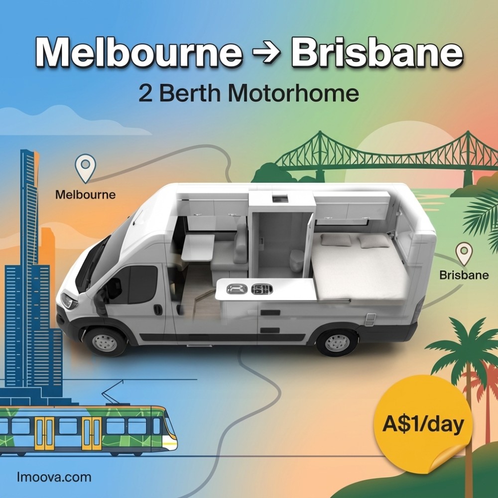 2 Berth Motorhome - Melbourne to Brisbane