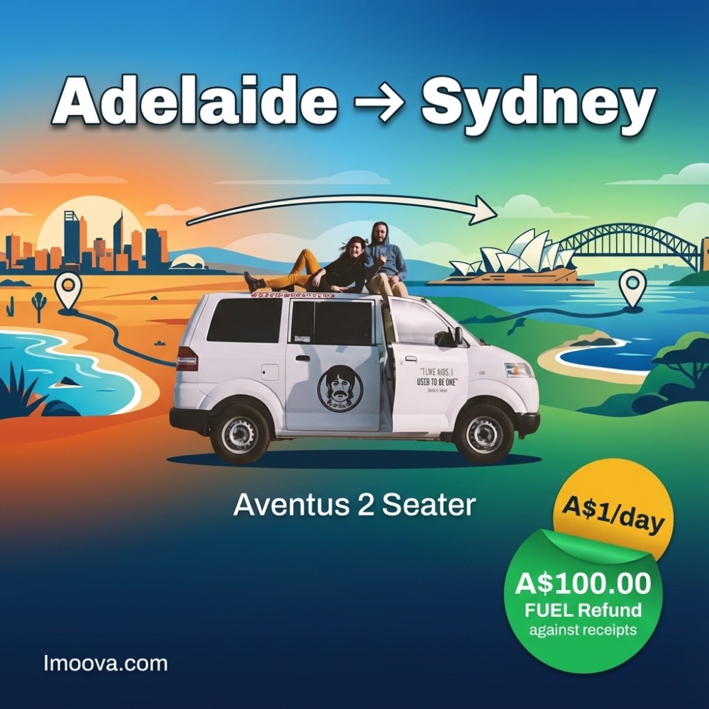 Aventus 2 Seater available for relocation from Adelaide to Sydney
