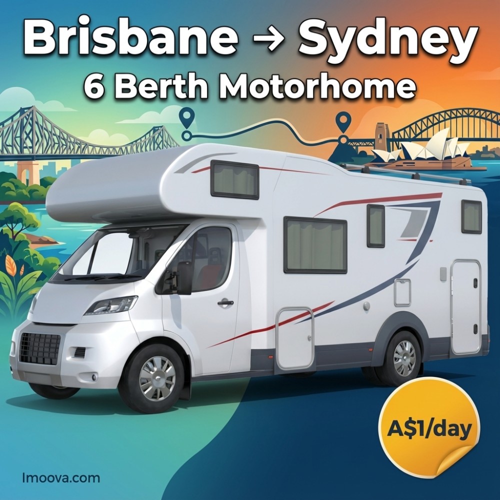 6 Berth Motorhome available for relocation from Brisbane to Sydney
