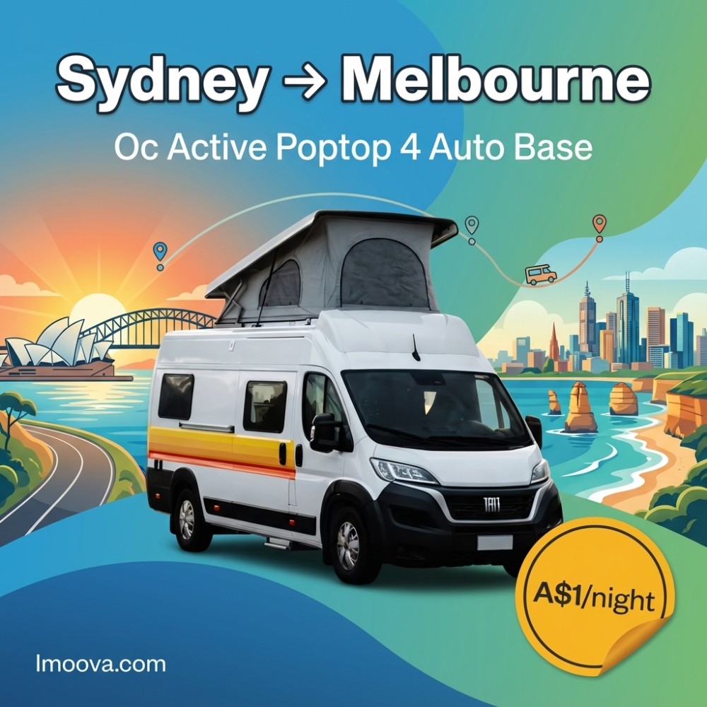 Oc Active Poptop 4 Auto Base - Sydney to Melbourne