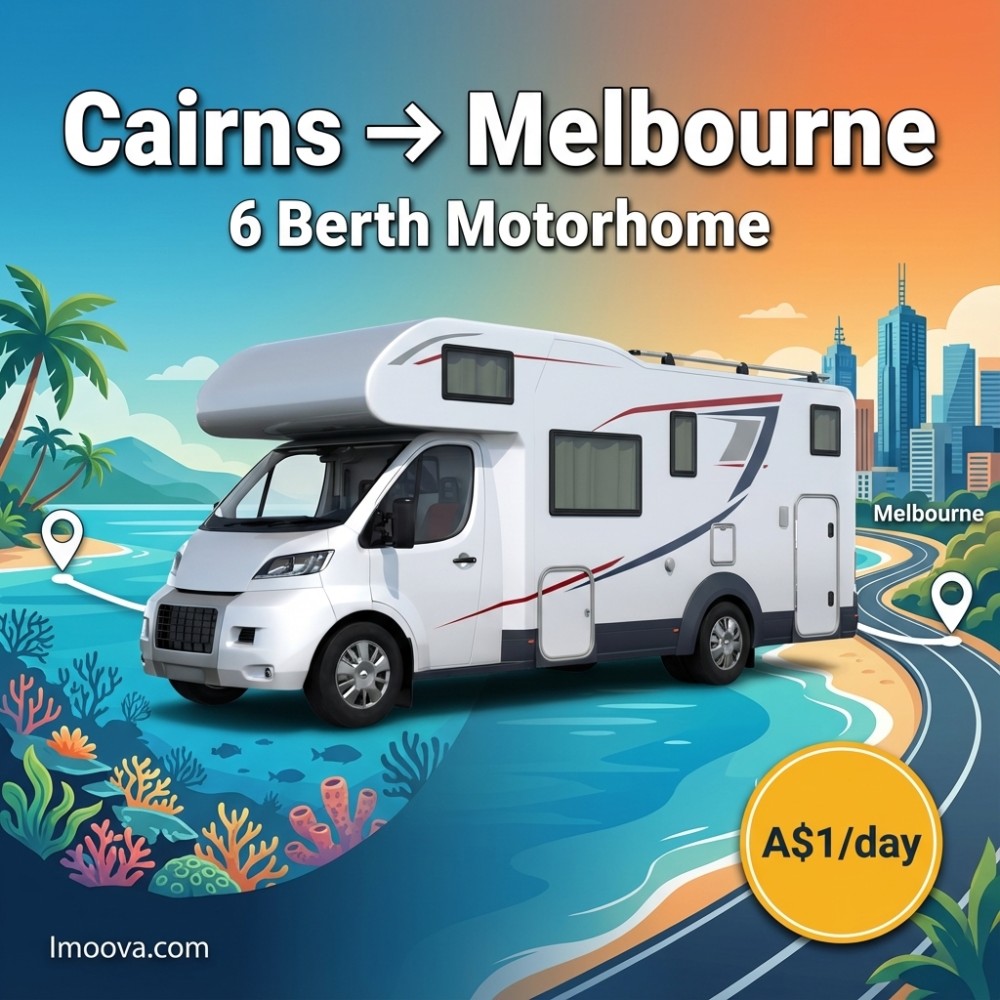 6 Berth Motorhome - Cairns to Melbourne