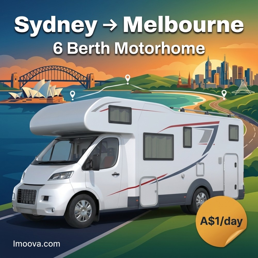 6 Berth Motorhome - Sydney to Melbourne