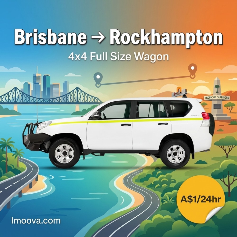 4x4 Full Size Wagon available for relocation from Brisbane to Rockhampton