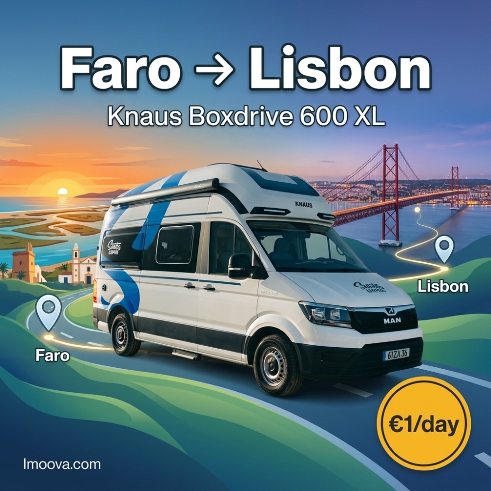 Knaus Boxdrive 600 XL available for relocation from Faro to Lisbon