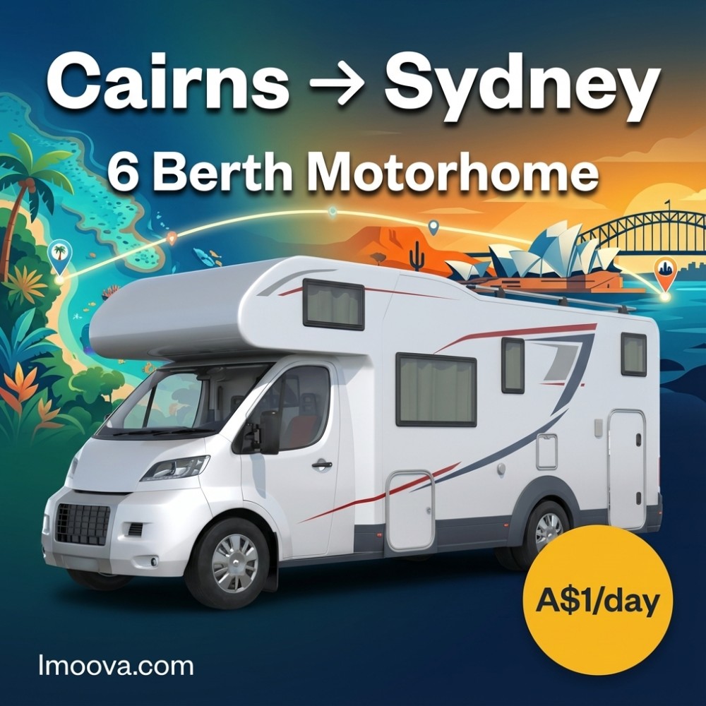 6 Berth Motorhome - Cairns to Sydney