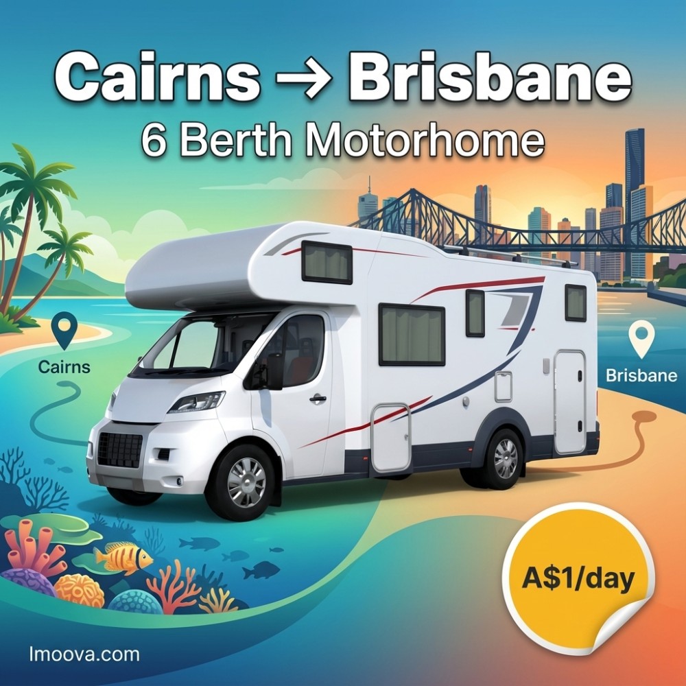 6 Berth Motorhome - Cairns to Brisbane