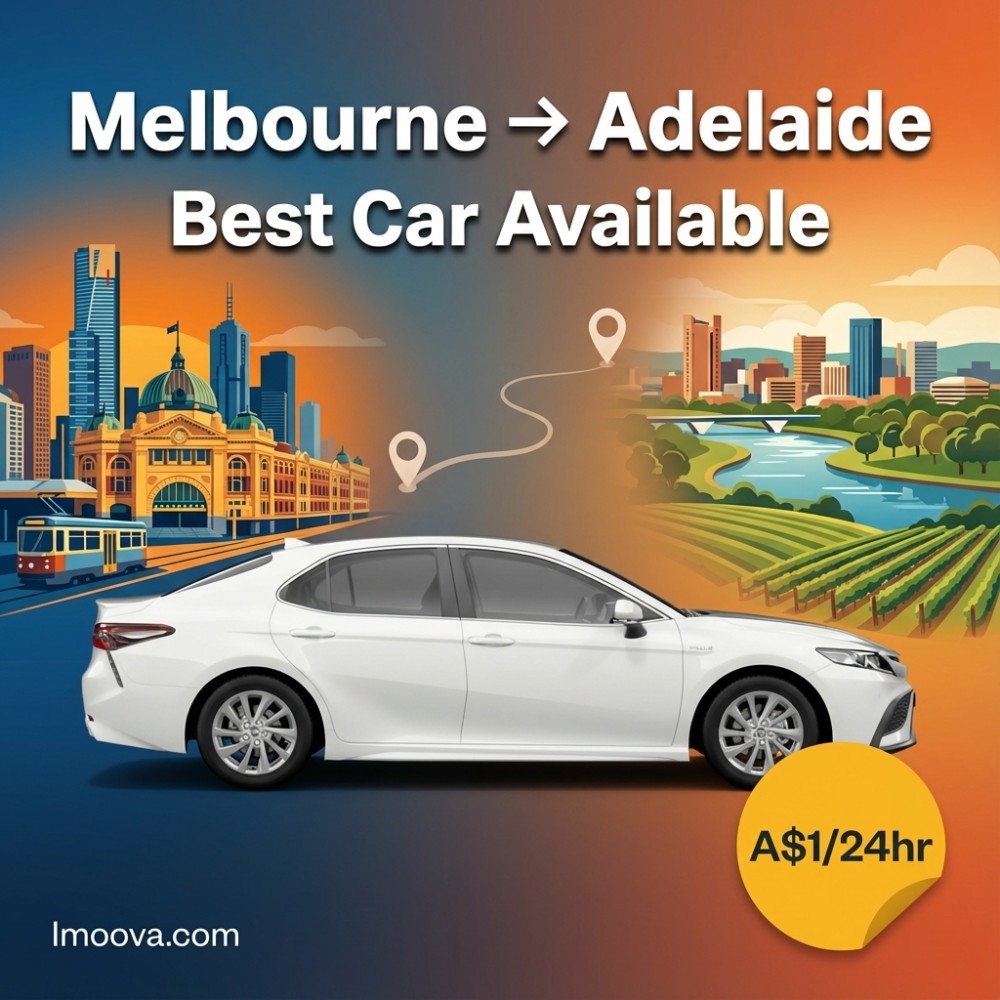 Best Car Available - Melbourne to Adelaide