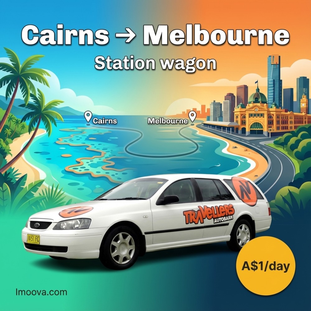 Station wagon - Cairns to Melbourne