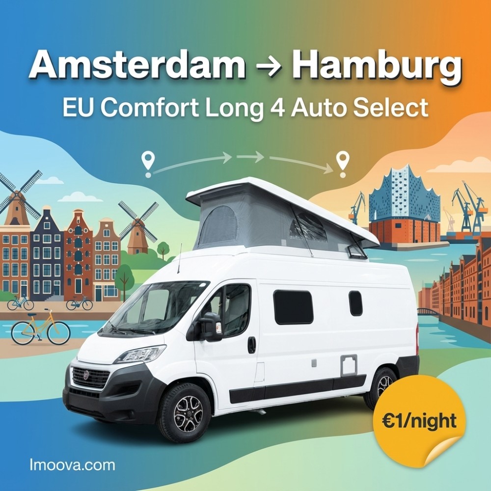 EU Comfort Long 4 Auto Select available for relocation from Amsterdam to Hamburg