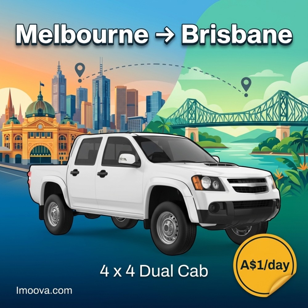 4 x 4 Dual Cab - Melbourne to Brisbane