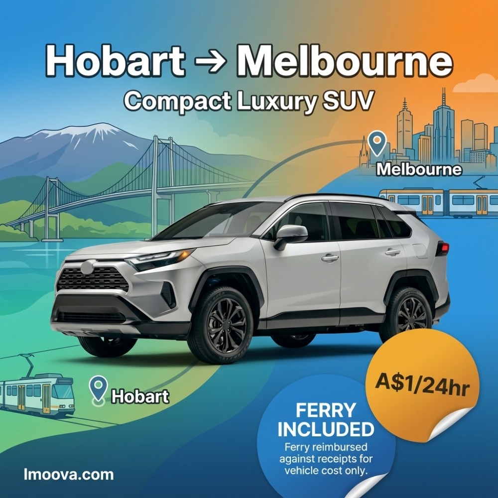 Compact Luxury SUV available for relocation from Hobart to Melbourne