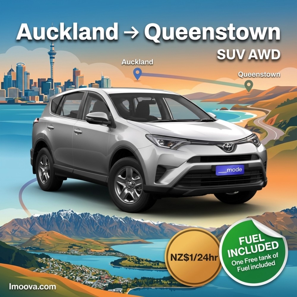 SUV AWD - Auckland to Queenstown