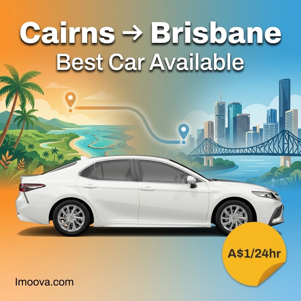 Best Car Available - Cairns to Brisbane