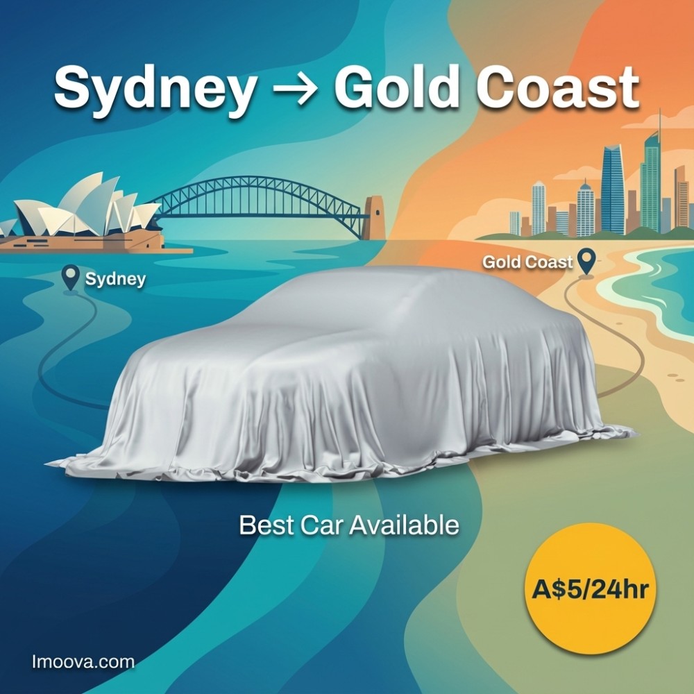 Best Car Available available for relocation from Sydney to Gold Coast